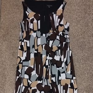 Perceptions Black Sleeveless Shift Dress